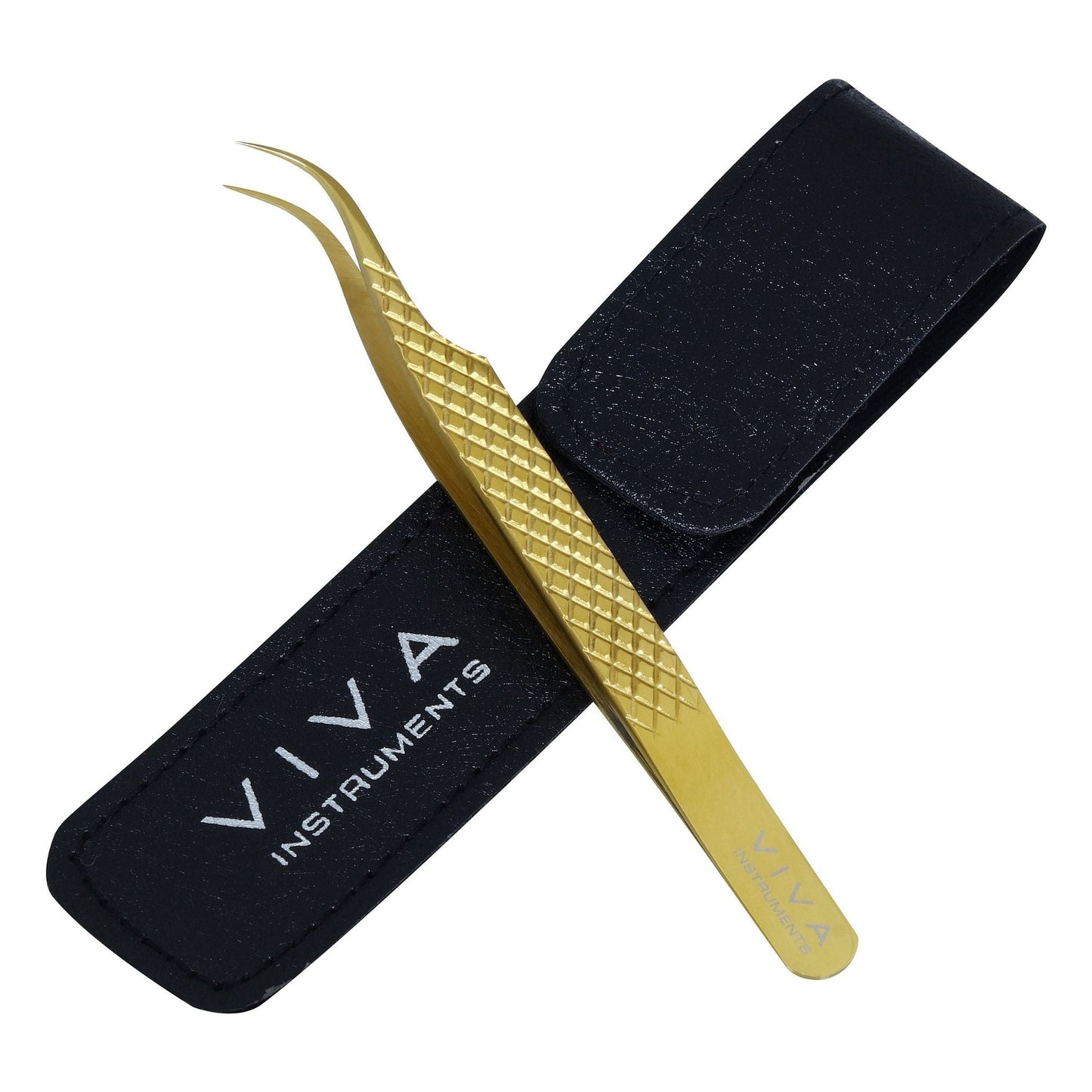 Lash Tweezer Curved - Gold