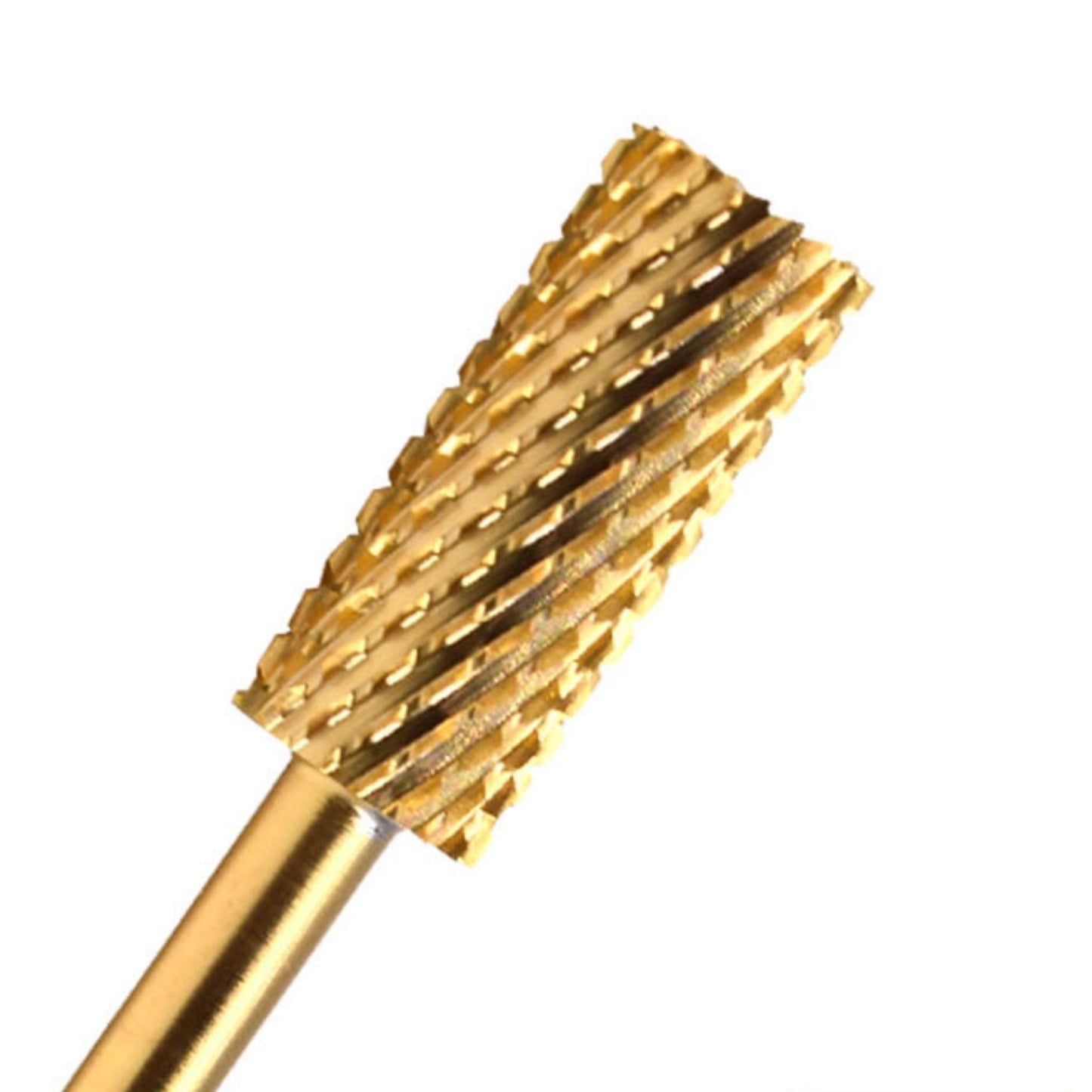 Large Barrel Nail Bur - Gold