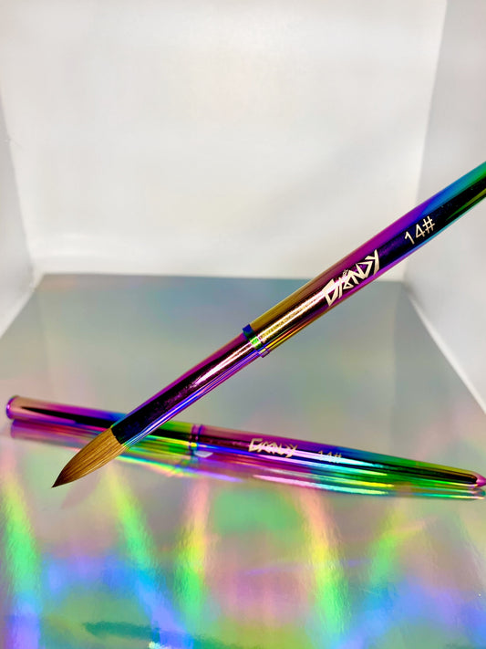 ๐ Rainbow Pro Acrylic Kolinsky Brush 14#