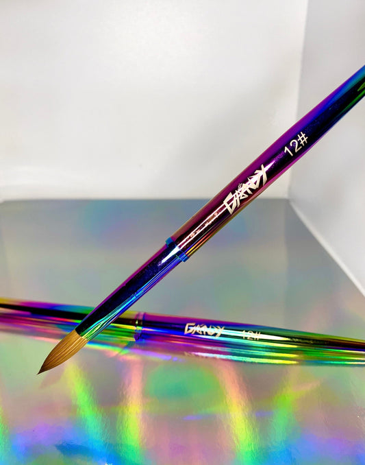 ๐ Rainbow Pro Acrylic Kolinsky Brush 12#