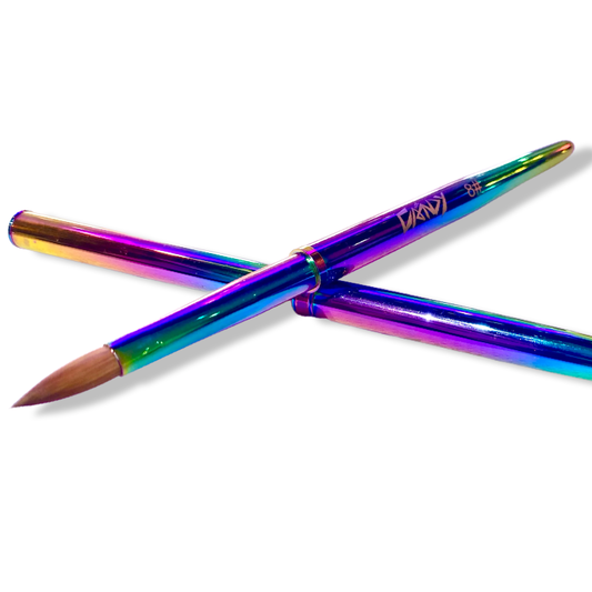 ๐ Rainbow Beginners Acrylic Kolinksy Brush 8#