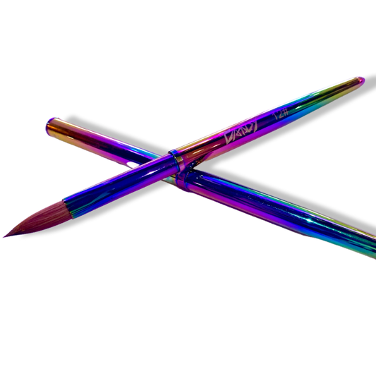 ๐ Rainbow Pro Acrylic Kolinsky Brush 12#
