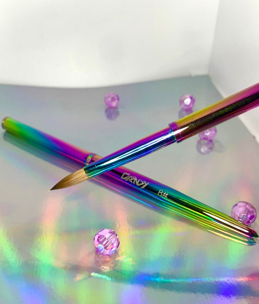 ๐ Rainbow Beginners Acrylic Kolinksy Brush 8#