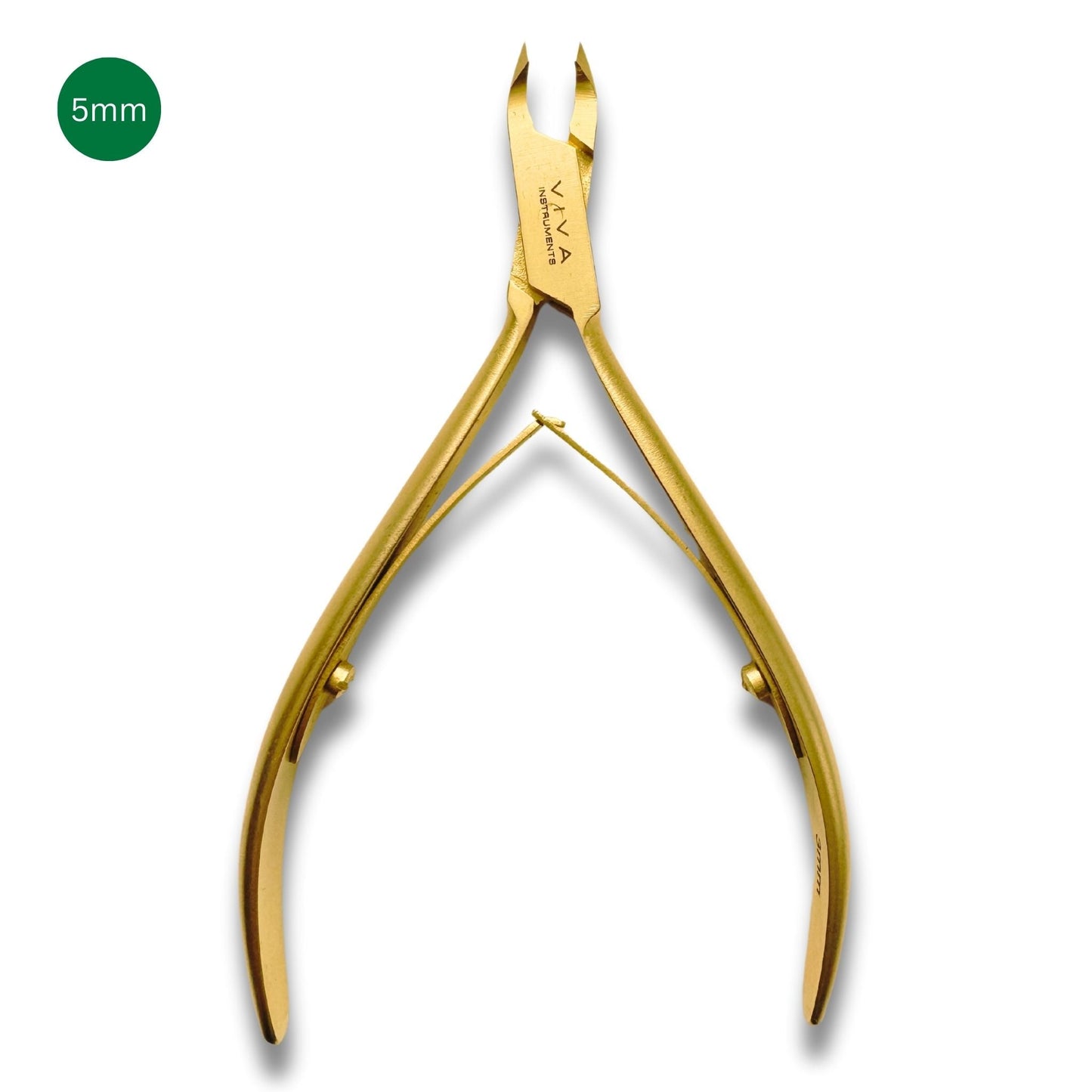 Cuticle Nipper Gold - 5mm Double Spring