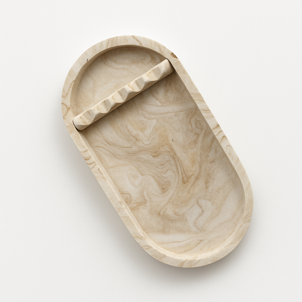 Oval Tool Tray - Natural Handmade Jesmonite