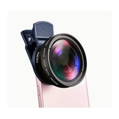 Mobile Phone Lens Kit - 0.45X Wide Angle & 12.5X Macro HD Camera Lens