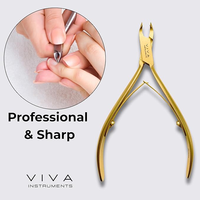 Cuticle Nipper Gold - 5mm Double Spring