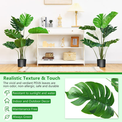120cm/152cm Artificial Monstera Plants for Indoor Decoration-1.2M