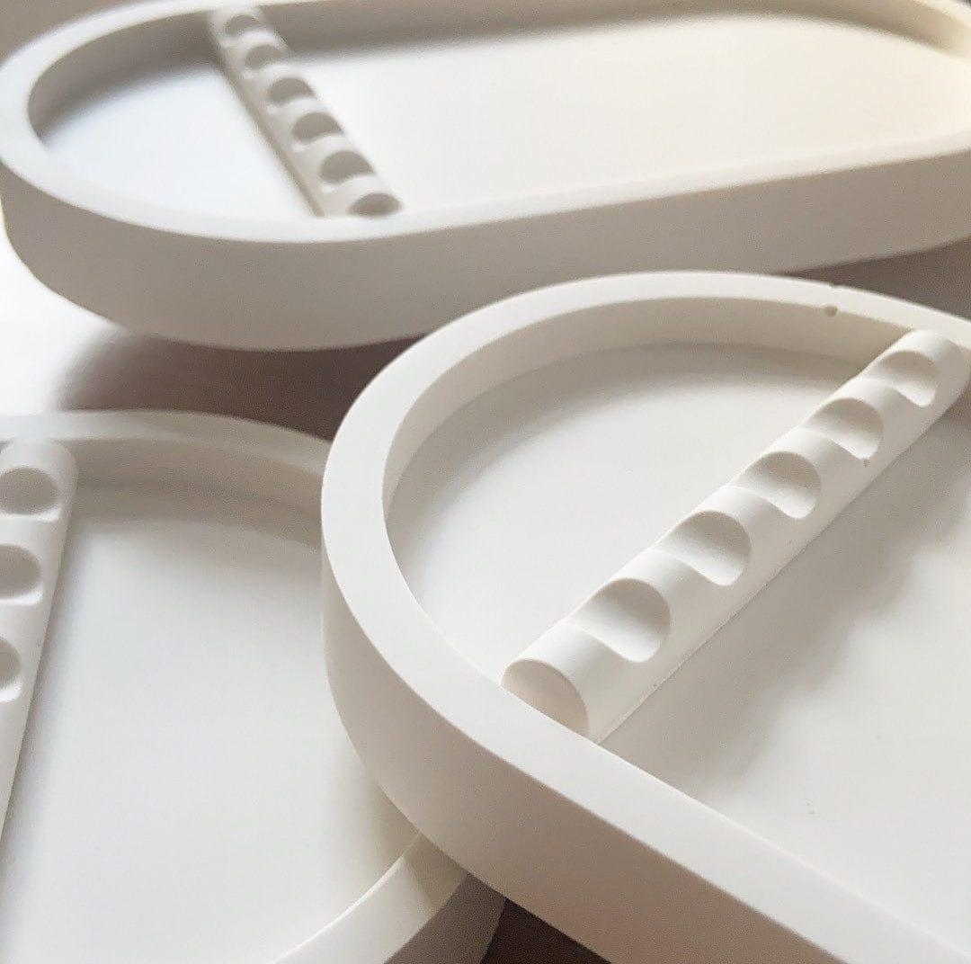 Oval Tool Tray - Natural Handmade Jesmonite