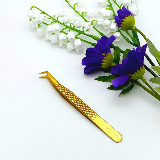 Eyelash Tweezer - Hybrid - Gold