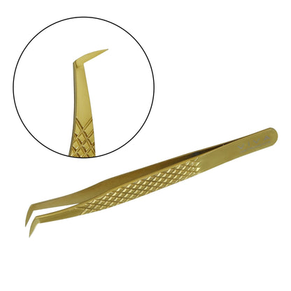 Eyelash Tweezer - Hybrid - Gold