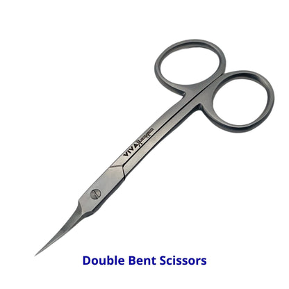 Cuticle Nail Scissors - 9.5cm Double Bent
