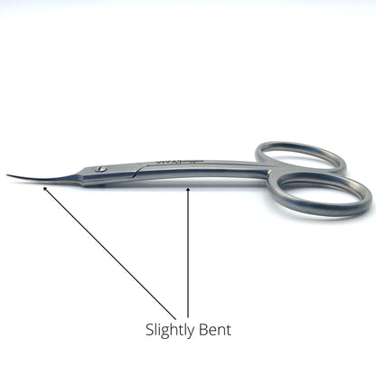 Cuticle Nail Scissors - 9.5cm Double Bent