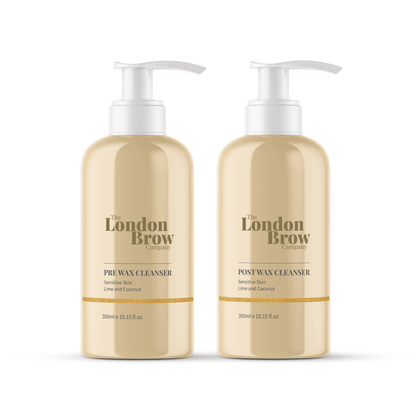 Pre-Wax Cleanser & Post-Wax Lotion Set - All Natural